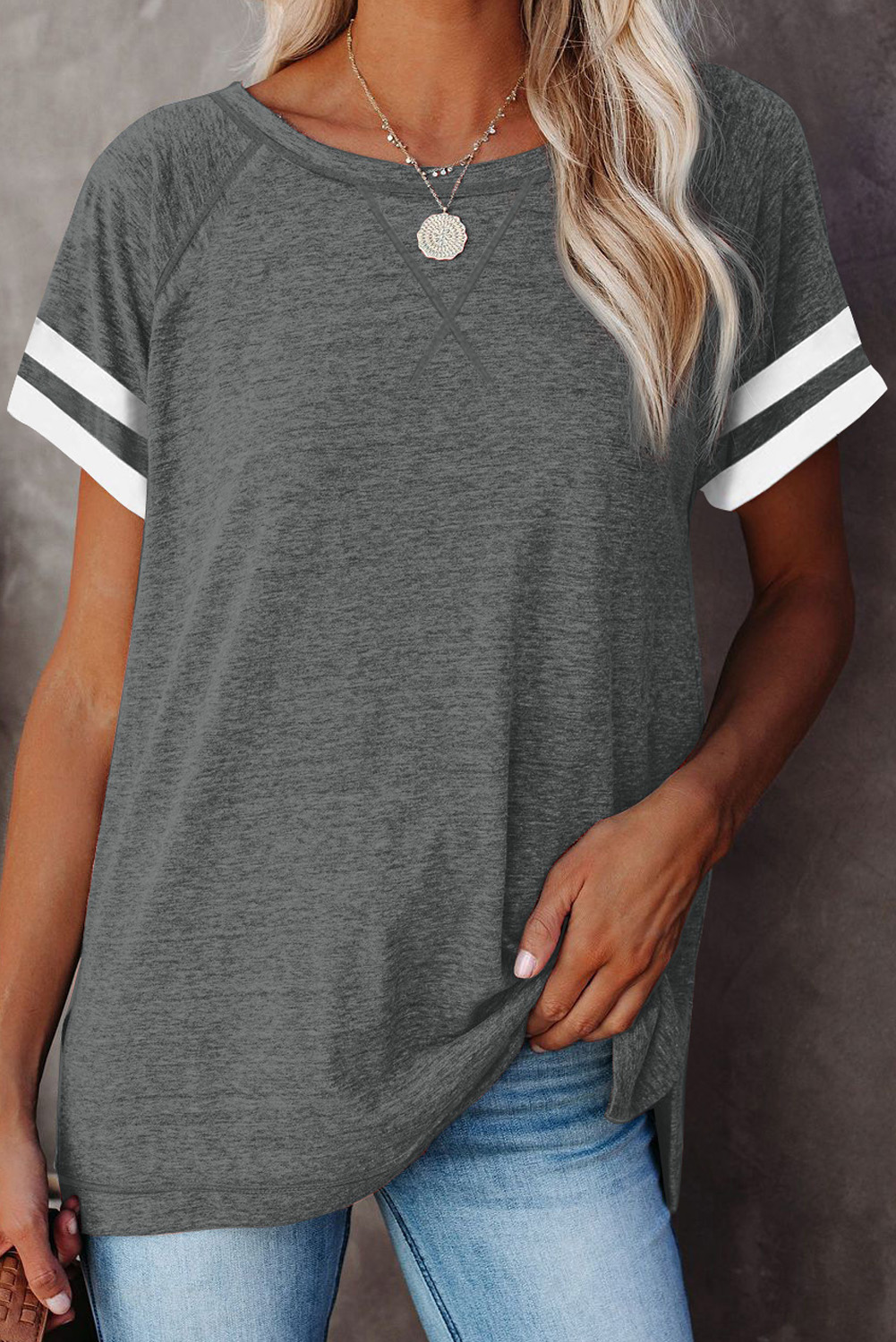 Colorblock Raglan Sleeve T-shirt | Presently Perfect