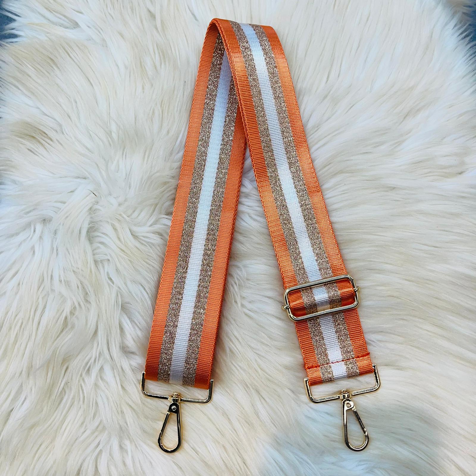 Orange and Gold Purse Strap